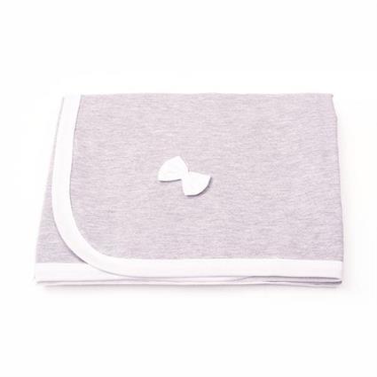 Manta bebe  Pure Gris/Blanco