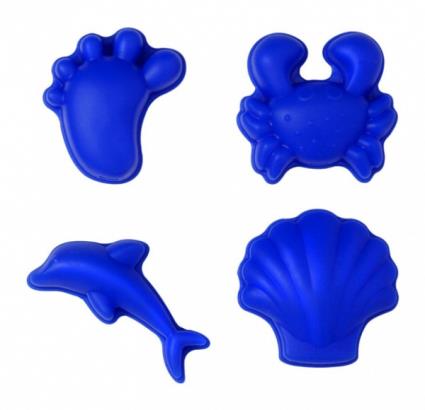 Set moldes de Praia de Silicona Azul Escuro