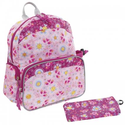 Mochila Infantil Grande 3 anos Bugs & Flowers