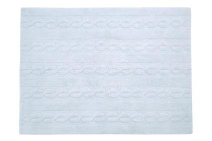 Tapete Lavavel Tranças Soft Blue -  80x120 cm
