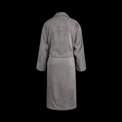 Roupão de banho para mulheres - cinza L / XL