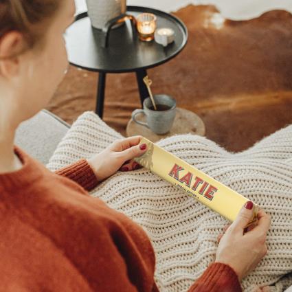 Barra de Toblerone com nome e foto