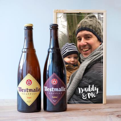 Cerveja de dia dos pais em caixa de madeira - Westmalle