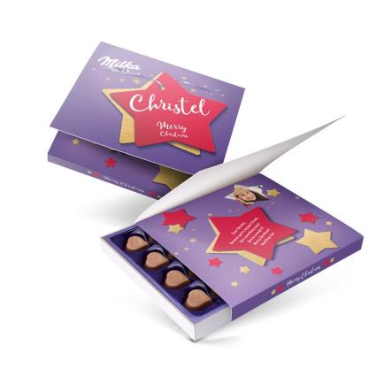 Impresso Diga com a caixa de presente Milka - Natal - 110 gramas