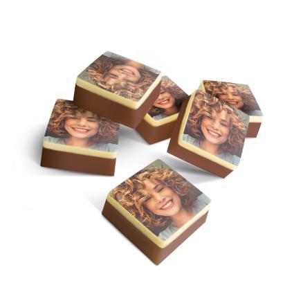 Chocolates não preenchidos personalizados - Praças