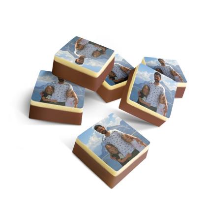 Chocolates não preenchidos personalizados - Praças