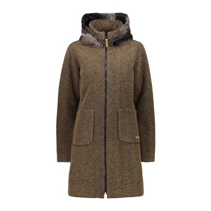 Lã Com Capuz Coat 30m3396 XL Dune / Black