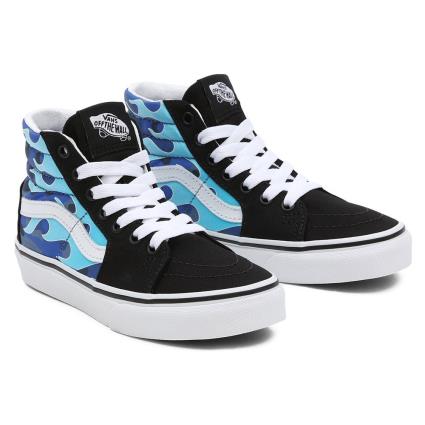 Sapato Juventude Sk8-hi EU 28 Camo Flame Blue / Ice Camo