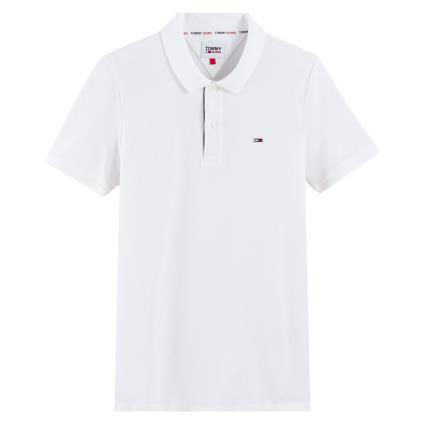 Polo slim em malha piqué stretch, Solid