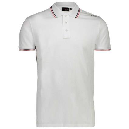 Manga Curta Camisa Polo S White