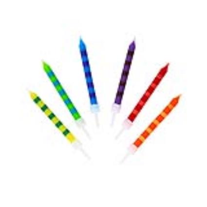 Velas Bash Striped