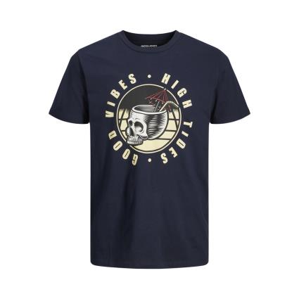 Jack & Jones T-shirt com gola redonda, Break