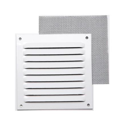 Rejilla c/ mosquitera blanca 10 x 10 cm
