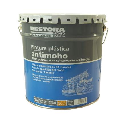 Tinta plástica anti-mofo  branca mate 15 l