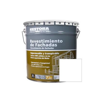 Revestimento de fachadas branco  profissional 15 l
