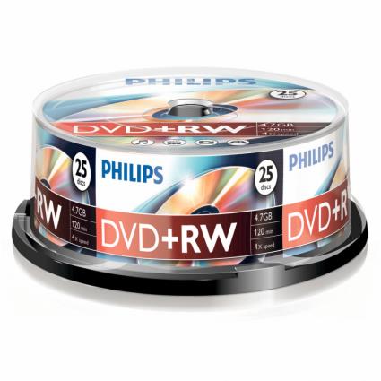 1x25  DVD RW 4,7 GB 4x SP