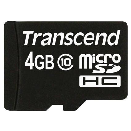 MICRO SD 4GB CLASS10 C / ADAPT SD - TS4GUSDHC10