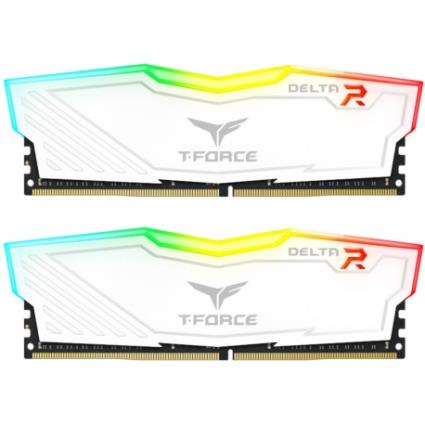 DDR4 3200 16GB C16 Team Delta RGB K2 Branco