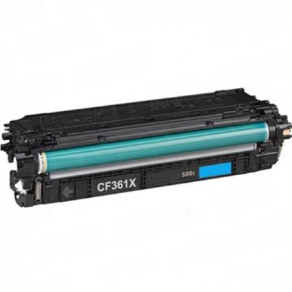 Toner p/HP Laserjet 508X M553 (CF361X) Alta Cap Azul