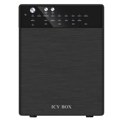 RAID ENCLOSURES - EXT RAID SYSTEM4XSATA 3.5IN TO EXT 1X USB 3.0 + 1X ESATA RAID 0 1 3