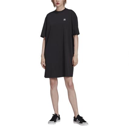 Adidas Originals Vestido direito estilo t-shirt Adicolor, logótipo atrás