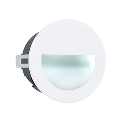 Candeeiro de parede exterior LED ARACENA PARA ENCASTRAR REDONDO BRANCO