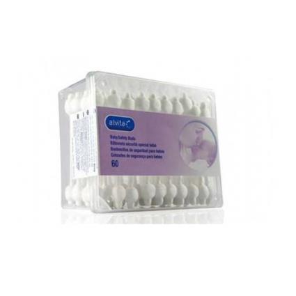 Alvita Cotonetes De Segurança Para Bebé 60 Unidades