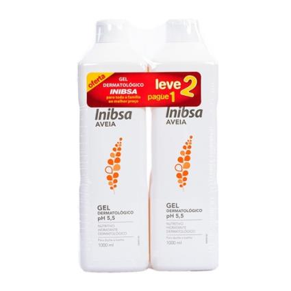 Inibsa Duo Pack Gel Banho Dermatologico Aveia 2x1000ml
