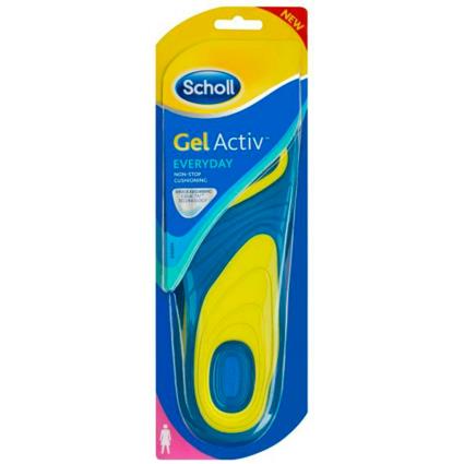 Scholl Gelactiv palmilha de uso diário para mulher - tamanho 35.3 a 40.5 - 2 unidades