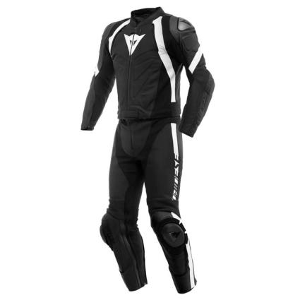 Dainese Conjunto Couro Avro 4 48 Matte Black / White