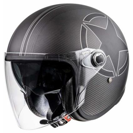 Premier Helmets Capacete Jet Vangarde Star Carbon Bm L Black / Carbon