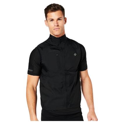 Superdry Run Lw Wind Gilet S Black