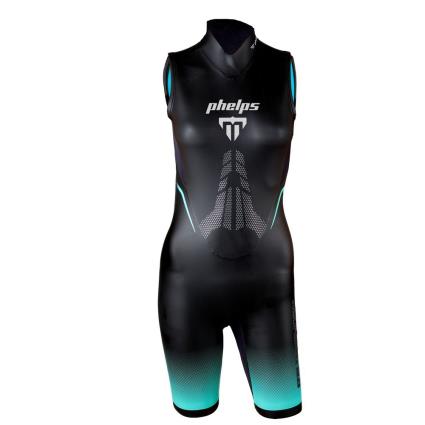 Aquasphere Mulher Baixinha Aquaskin V3 L Black / Turquoise