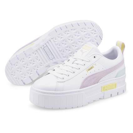 Puma Select Treinadores Mayze Leather EU 38 Puma White / Lavender Fog / Puma Team Gold