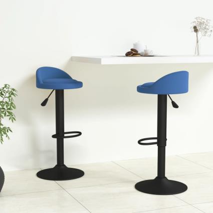 vidaXL Bancos de bar 2 pcs veludo azul