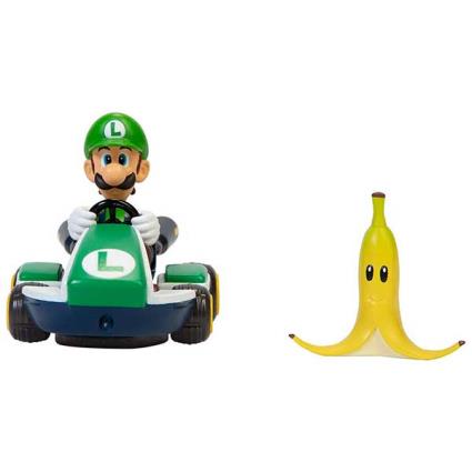 Mario Kart Luigi Mega Twists com Banana 13cm