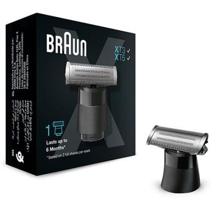 Recarga Lâmina de Subsituição Braun XT10 para Aparador de Barba e Corpo Braun XT5 - 1 Uni. - Preto