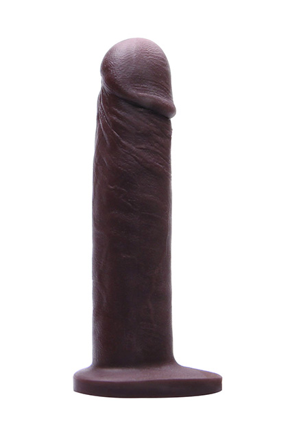 Dildo Realista Tantus Vibrador Com relevo Silicone Catanho escuro