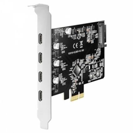 Controlador Maiwo Pcie X4 4p Ext Usb-C 3.2 Gen 1 .