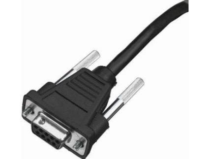 RS232 BLK DB9 Femal 2.9M Coiledcabl