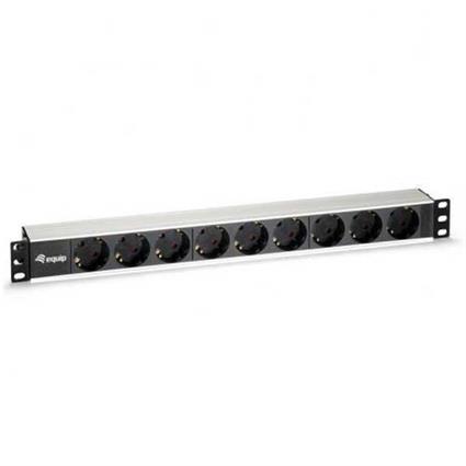 Tomada de Corrente 9 BAY - Horizontal 1U - Preto (1,8M E 19)