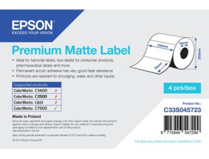 Epson Premium Matte Label Branco