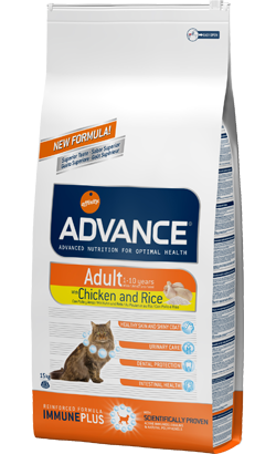 Ração para Gatos  (1.5Kg - Seca - Adulto - Sabor: Frango e Arroz)