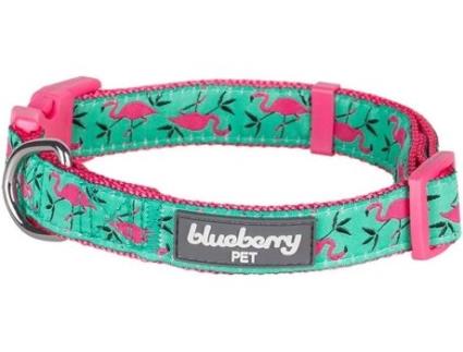 Coleira para Cães  Flamingo (Verde - Plástico Ecológico - L - Porte Grande)