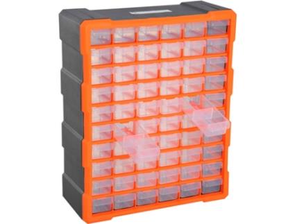 DURHAND Gabinete Organizador Ferramenta 60 gavetas tipo Prateleira DIY Gabinete Gaveta Caixa de Ferramentas 38x16x47.5 cm PP