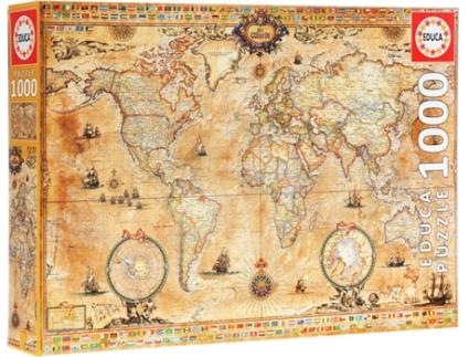 Puzzle Mapa-Mundi 1000 Peças