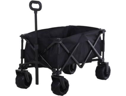 Carrinho de Transporte OUTSUNNY 845-311BK (108x53x89cm)