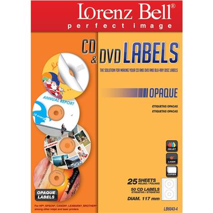 Etiquetas ILC para CD 117mm 25 Folhas