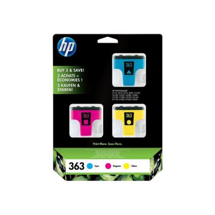 363 ink Cartridges 3-pack With Vivera Inks - Contains a Cyan, Magenta and Yellow ink Cartridge