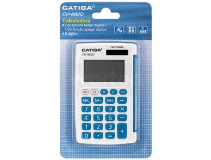 Calculadora Básica  CH-862D Azul  (8 dígitos)